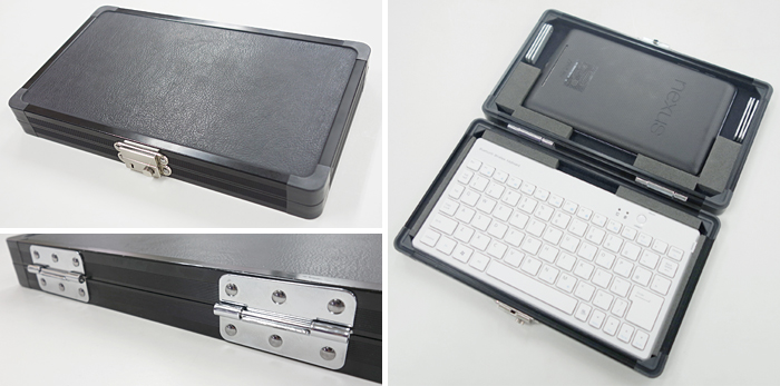Nexus 7+Bluetoothキーボード収納アルミケース
